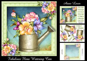 Fabulous Flora Vintage Watering Can