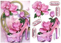 Gorgeous Pink Shoe & Sugar Baby Roses