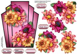 Art Deco Dahlias & Decoupage
