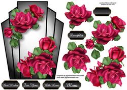 Art Deco Celebration Roses & Decoupage