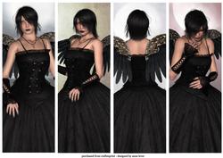 4 Gorgeous Gothic Angel Bookmarks