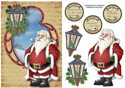 Jolly Santa & Christmas Script Frame