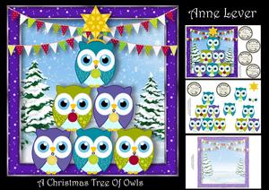 A Christmas Tree of Owls