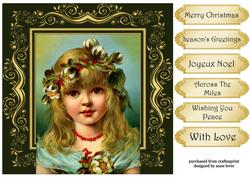 Beautifully Framed Christmas Child