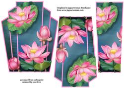 Art Deco Stacker - Pretty Pink Lotus