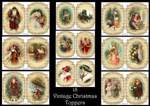 18 Vintage Christmas Toppers Bumper Kit