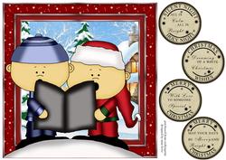 Caroling Christmas Couple