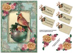 Christmas Bauble Female Cardinal