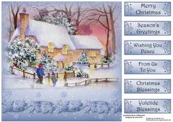Watercolour Winter Cottages
