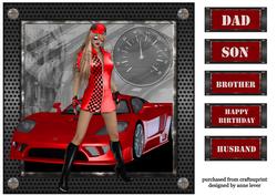 Race Girl in Red