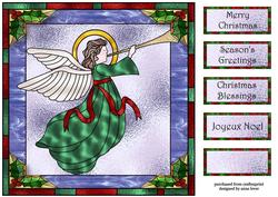 Stained Glass Christmas - Angel
