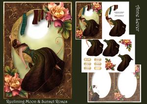 Reclining Moon & Sunset Roses