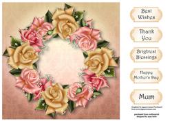 A Wreath of Edwardian Roses