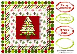 Dots & Stripes Christmas Tree