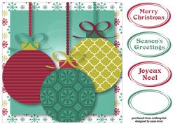 Teal & Magenta Christmas - Baubles