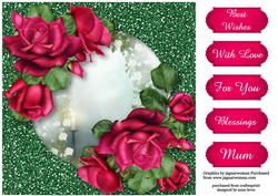 Framed with Glitter - Celebration Roses