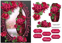 Tall Perfume Bottle - the Scent of Celebration Roses