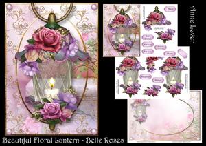 Beautiful Floral Lantern - Belle Roses