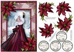 Winter Beauty with Robin & Plum Poinsettias