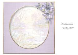 Watercolour Frosty Morning with Lilies Insert