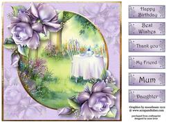 Watercolour Tea in the Garden
