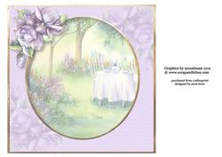 Watercolour Tea in the Garden Insert