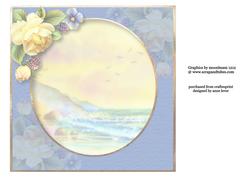 Watercolour Golden Dawn Seascape Insert
