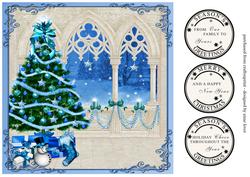 Christmas Tree in Blue