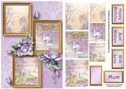 Swan Lake & Roses Frame Trio