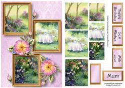 Tea in the Garden & Wild Roses Frame Trio