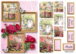 Celebration Rose Cottage Frame Trio