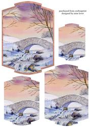 Winter Waterfall Shaped Pyramid Topper