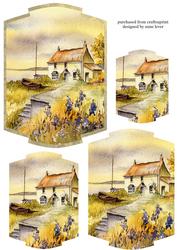 The Seaside Cottage Shaped Pyramid Topper