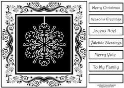 Elegant Monochrome Snowflake 2