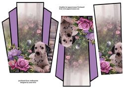 Art Deco Dalmation Puppy Stacker Topper