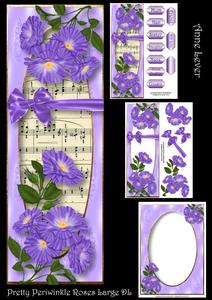 Pretty Periwinkle Roses Large Dl