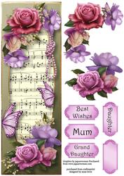 Belle Roses & Butterflies Large Dl