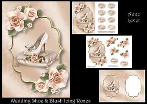 Wedding Shoe & Blush Icing Roses