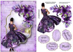 Ladies Day with Purple Lilies