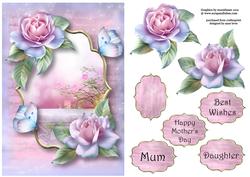 Pretty Pastel Roses & Butterflies