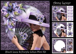 Black Lace & Purple Lilies Mini Kit