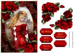 My Lady with Red Roses A5
