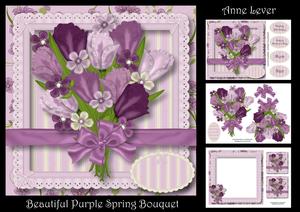 Beautiful Purple Spring Bouquet Mini Kit