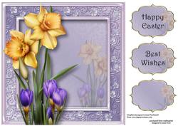 Beautiful Spring Flowers 8x8 Quick Topper