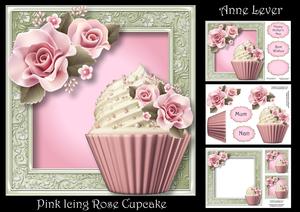 Pink Icing Rose Cupcake Mini Kit
