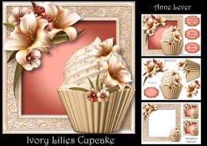 Ivory Lilies Cupcake Mini Kit