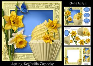 Spring Daffodils Cupcake Mini Kit