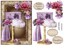 Steampunk Top Hat with Lace & Belle Roses