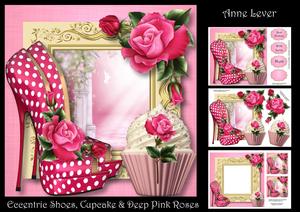 cup605086_1763 - Eccentric Shoes, Cupcake & Pink Roses Mini Kit