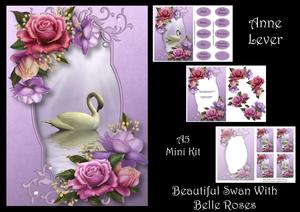 Beautiful Swan with Belle Roses Mini Kit